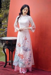 áo dài cách tân tay lỡ trẻ trung