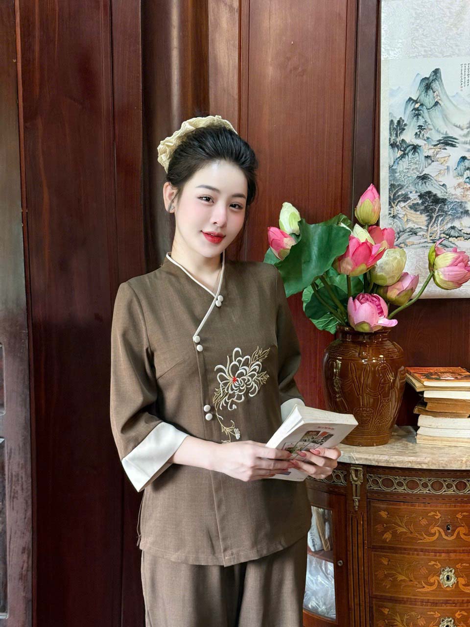 Pháp Phục Đi Chùa Dài Tay Thanh Lịch Cho Nữ 6 phap-phuc-minh-tam