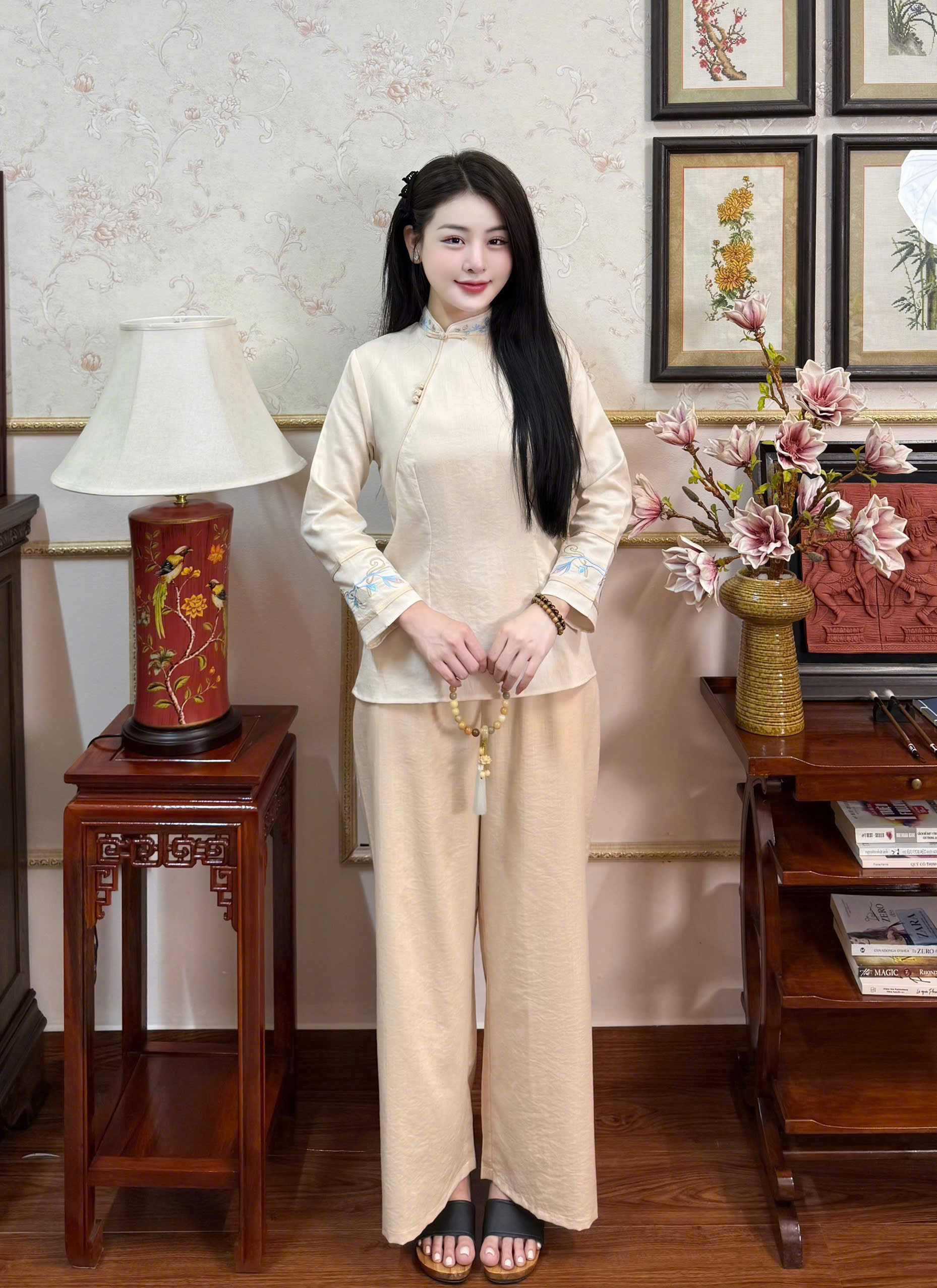 Bộ Quần Áo Đi Chùa Truyền Thống Dài Tay Cho Nữ 4 bo-mac-di-le-chua-dai-tay-cho-nu-gioi